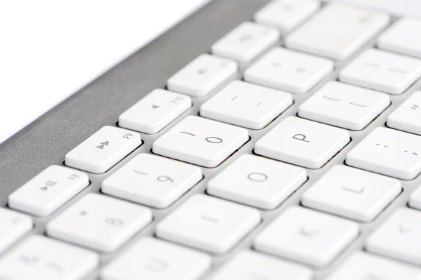 Keyboard focused on the number 0 — Stock Photo, Image