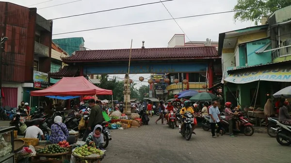 Semarang Indonesia Enero 2021 Mercado Pecinan Ubicado Semarang — Foto de Stock