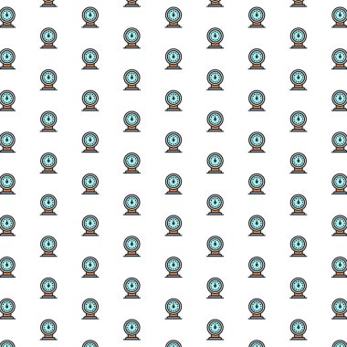 Yakıtı düşük vektör, çeşitli simgelerle petrol istasyonu pompa deseni.