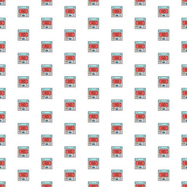 Vektör reklamı, reklam, çeşitli simgelerle medya pazarlama deseni. Sembol dokusu tasarımı.