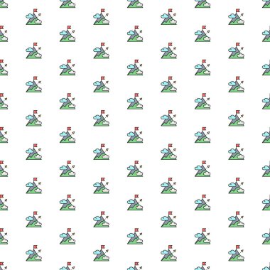 Oklu vektör dağı, hedef, çeşitli simgelerle hedef deseni.