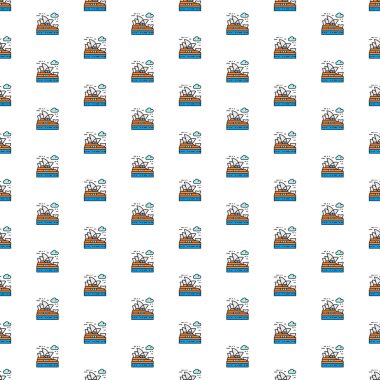 Kiev, Ukrayna - 1 Mart 2022: Vektör Sydney Opera Evi, Avustralya, çeşitli simgelerle tarihi eser.