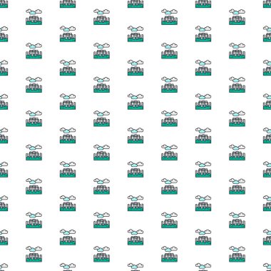 Kiev, Ukrayna - 1 Mart 2022: Vector Stonehenge taşları, Birleşik Krallık, çeşitli simgelere sahip tarihi yapı.