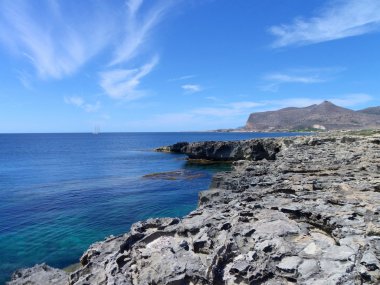 favignana, İtalya, sicly bir Sahili