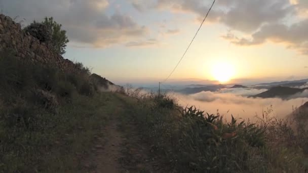 Montagne tramonto time lapse — Video Stock