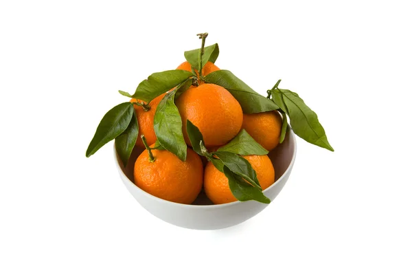 Tigela de tangerinas frescas — Fotografia de Stock