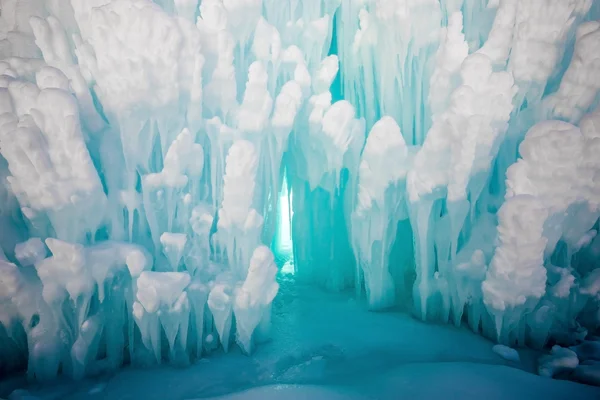 Sources thermales couvertes de glace dans l'Utah, États-Unis — Photo