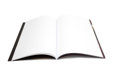 boş bir beyaz sayfa dergisi