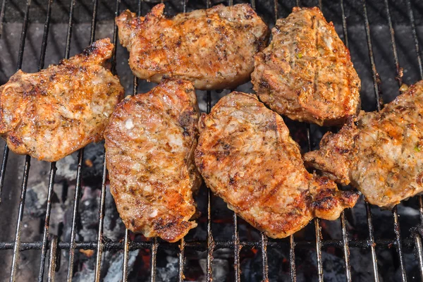 Kassler loin on the grill — Stock Photo, Image