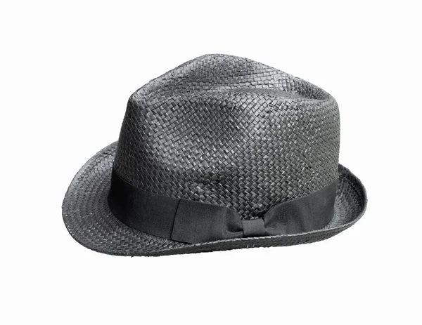 Cappello di paglia nera — Foto Stock