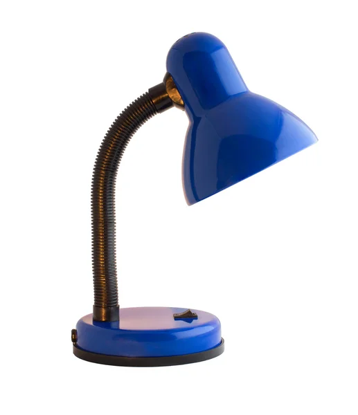 Luz de secretária azul — Fotografia de Stock