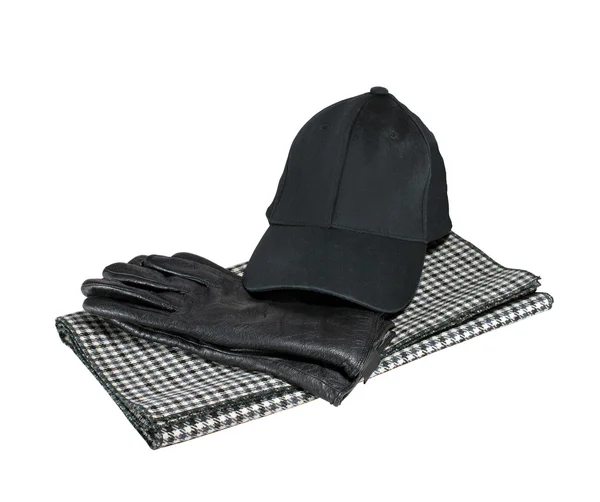 Gloves, cap and scarf — Stock Photo, Image