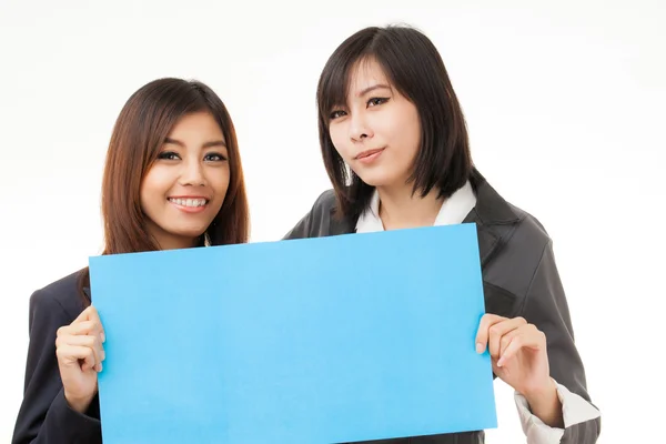 Business cards and blank signs — Stock Photo, Image