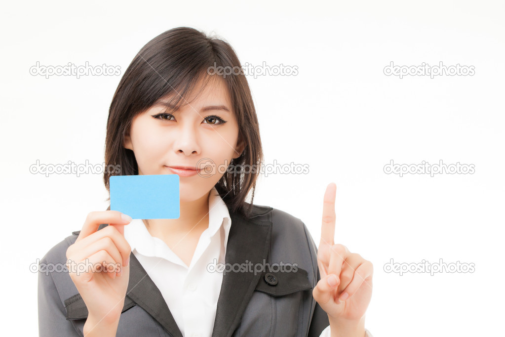 business cards and blank signs