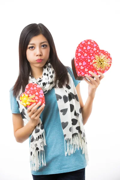 Asyalı kadın Sevgililer günü