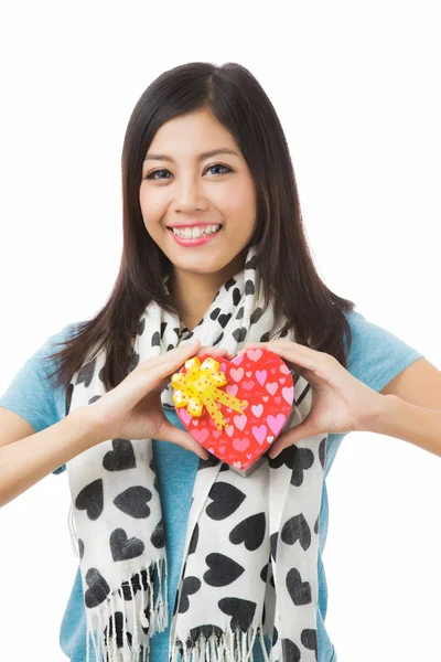 Asyalı kadın Sevgililer günü