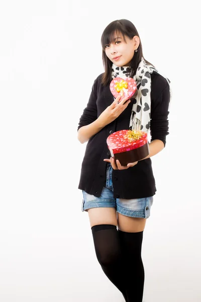 Asyalı kadın Sevgililer günü