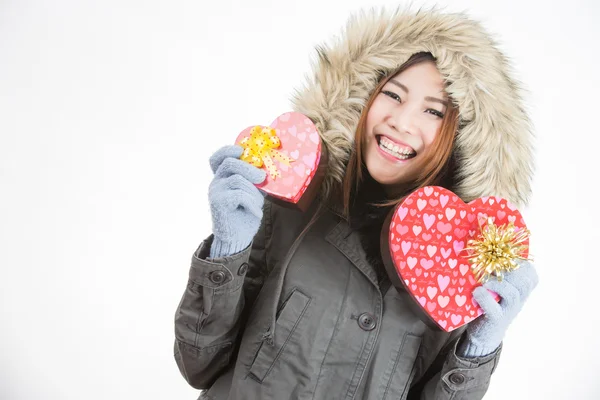 Asyalı kadın Sevgililer günü