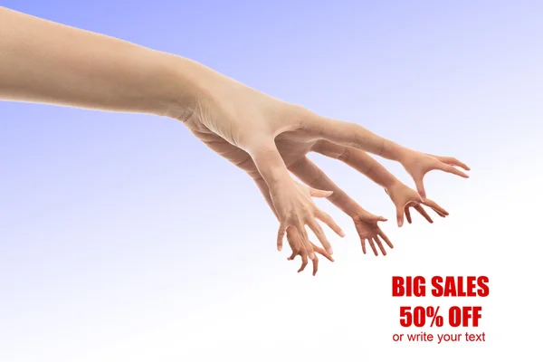 büyük satış ulaşan el