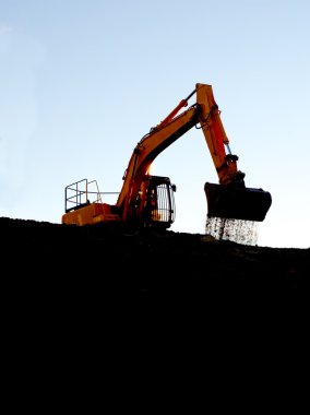 Dozer Kepçe düşen toprak