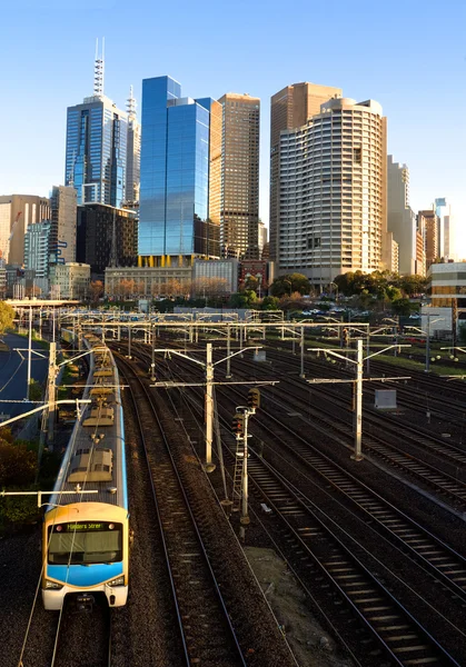 Bella mattina per un giro in treno — Foto Stock