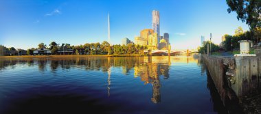 bir sonbahar sabahı Melbourne