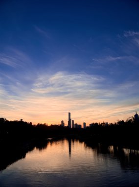 Melbourne yarra Şehir Manzaralı