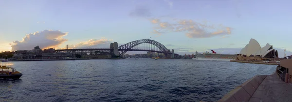 Port de Sydney au coucher du soleil — Photo