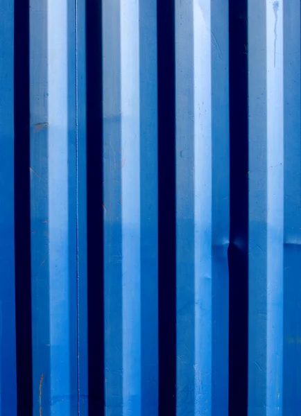 Rayas azules de un contenedor de envío — Foto de Stock