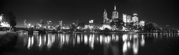 Ночное время Мельбурн — стоковое фото