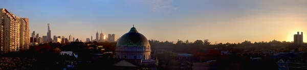 Melbourne em uma manhã de inverno — Fotografia de Stock