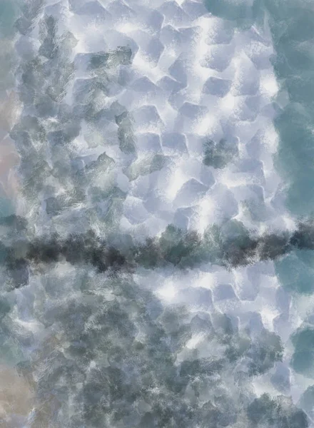 Γκρι Μπλε Αφηρημένη Ακουαρέλα Φόντο Βαμμένο Μεγάλες Κηλίδες Εγκεφαλικά Επεισόδια — Φωτογραφία Αρχείου