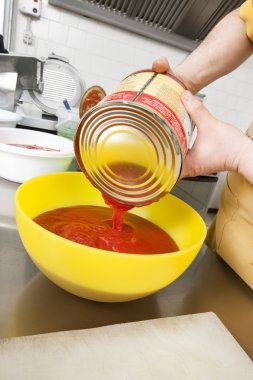 Bolognese Ragu' pişmiş bir bir pot