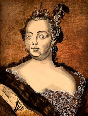 Elizabeth Petrovna - Romanov hanedanlığının Rusya İmparatoriçesi, Büyük Peter ve Büyük Catherine 'in en küçük kızı..