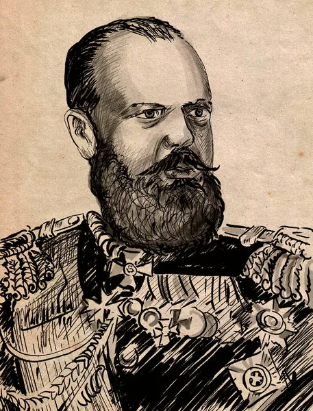 Alexandr Iii Alexandrovič Císař Celého Ruska Polský Car Finský Velkovévoda — Stock fotografie