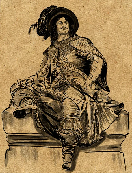 Jean Armand Peyret Överstelöjtnant Treville Befälhavare För Franska Kungliga Musketörerna — Stockfoto