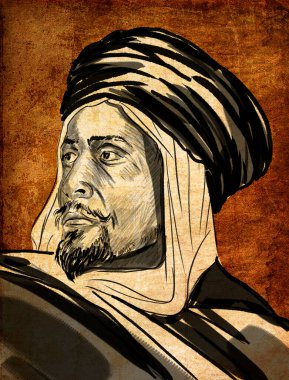  Bahrit Hanedanı 'ndan El-Mansur Qalawun Mamluk Sultan.
