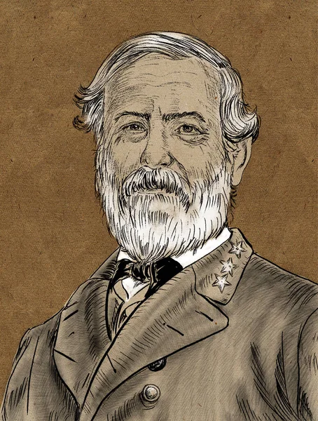 Robert Edward Lee War Ein Amerikanischer Konföderiertengeneral Der Besten Als — Stockfoto