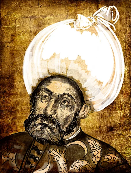 メフメト1世は アンカラの敗北後に解体されたオスマン帝国の領土を再統一したオスマン帝国のスルタンメフメトとも呼ばれる アナトリアやバルカン半島で統治した — ストック写真