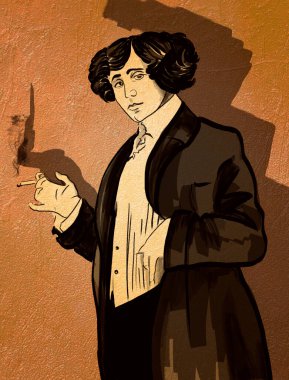 George Sand, Fransız Romantik Yazarı. Daha çok kırsal romanlarıyla tanınıyor..  