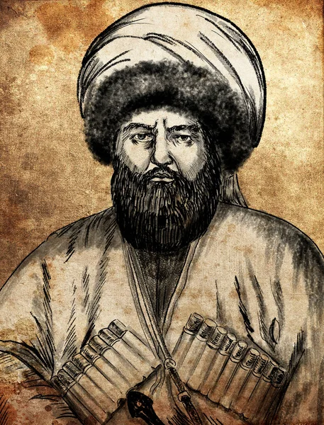Imam Shamil Foi Líder Político Militar Espiritual Resistência Cáucaso Norte — Fotografia de Stock