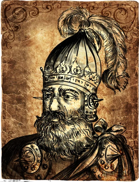Mindaugas Lithuanian Polish Mendog Mindowe Russian Mendovg Died 1263 Ruler — Stock Photo, Image