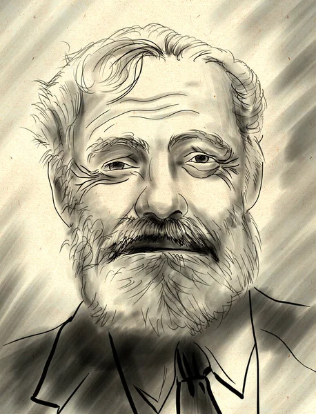 欧内斯特 海明威 Ernest Miller Hemingway 1899年7月21日 1961年7月2日 美国小说家 短篇小说作家 记者和运动员 — 图库照片