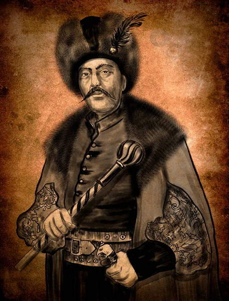 Pylyp Stepanovych Orlyk Zaporozhian Cossack Starshyna Hetman Ukraine Exile Diplomat — Stock Photo, Image