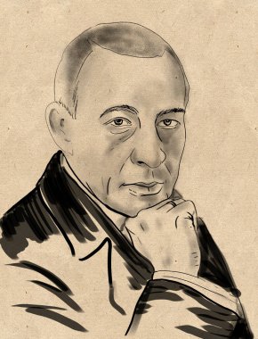 Sergei Rachmaninoff (d. 1873) Rus besteci, virtüöz piyanist ve orkestra şefi..