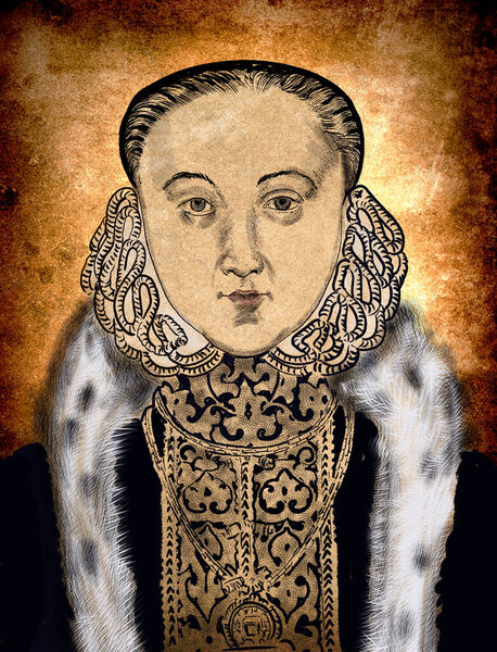 Elizabeth I, the Good Queen Bess, the Virgin Queen - Queen of England and Ireland since November 17, 1558, the last of the Tudor dynasty.