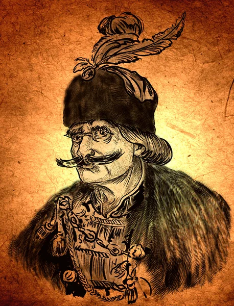 Baba Novac Serbian Haiduk Who Distinguished Himself War Ottoman Empire — 스톡 사진
