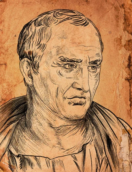 Marcus Tullius Cicero Geboren 106 Chr Romeins Staatsman Advocaat Geleerde — Stockfoto