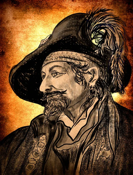 Daniel Monbars Captain Monbars 17Th Century French Buccaneer Several Years — Foto Stock