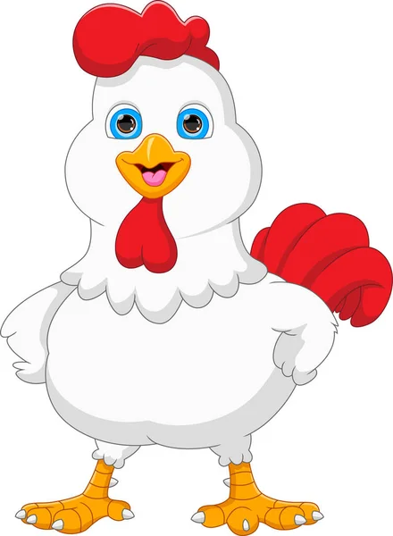 Cartoon Cute Baby Chicken — Stock Vector